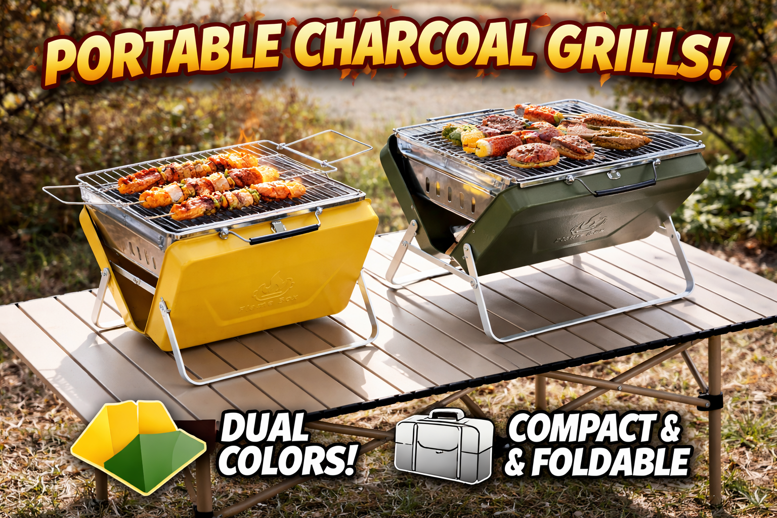 Amazon.com: Flame Box Ranger Plus Portable Charcoal Grill
